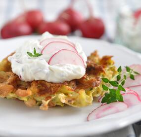 Knusprige Kartoffelwaffeln