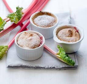 Fruchtiges Rhabarber-Soufflé
