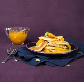 Pancakes mit Orangen