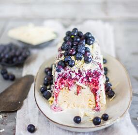 Parfait aus weißer Schokolade