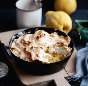 Quitten-Grieß-Baiser-Auflauf