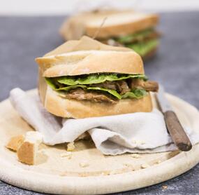 Sandwich mit Pulled Pork