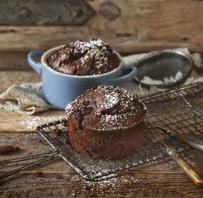 Schokoladenmuffins mit Kardamom