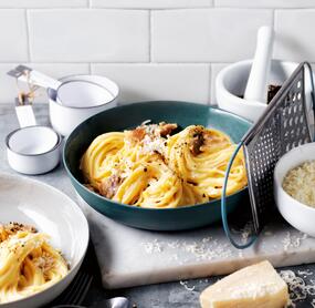 Spaghetti alla Carbonara nach italienischem Originalrezept