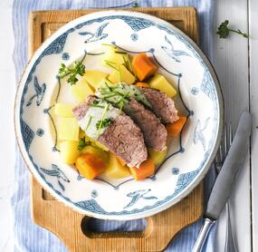 Tafelspitz mit Kräutersoße