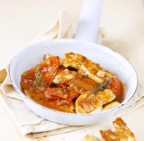 Tomaten-Weißwein-Hähnchen