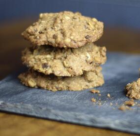 Schokoladenkekse mit Haferflocken