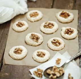 Aromatische Walnussmakronen