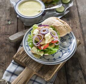 Fischfrikadellen-Brötchen