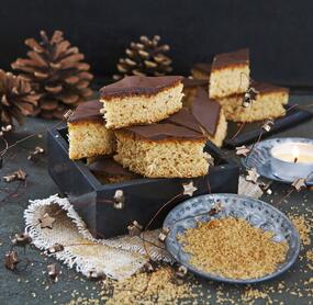 Honigkuchenrauten mit Schokolade
