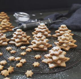 Lebkuchen-Tannenbäumchen