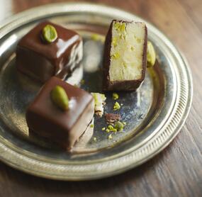 Marzipan-Pistazien-Pralinen