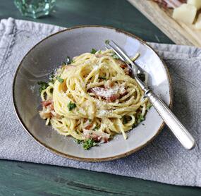 Spaghetti Carbonara nach italienischem Originalrezept