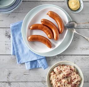Sauerkraut mit dicker Sauerländer Wurst