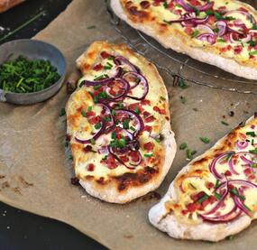 Dinkelschiffchen mit Schinken