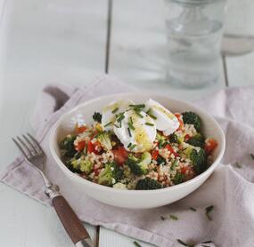 Bulgursalat mit Ziegenkäse