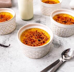 Klassische Crème brulée