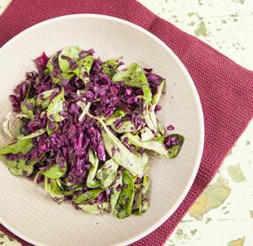 Lauwarmer Rotkohlsalat