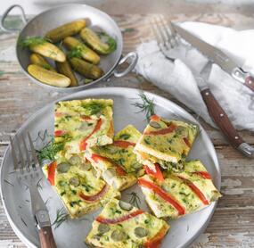 Omeletts mit Cornichons