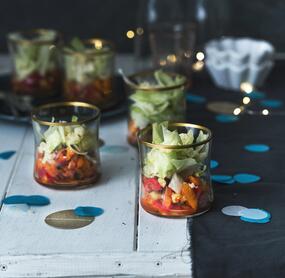 Salat im Glas