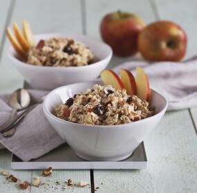 Schnelles Birchermüsli mit Rosinen