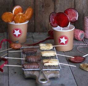 Lakritzlollies wie auf dem Weihnachtsmarkt