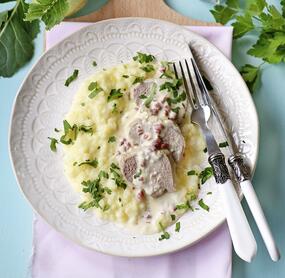Schweinefilet mit Gemüsestampf