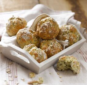 Schnelle Haferflockenbrötchen