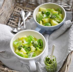 Winterlicher Rosenkohl-Kartoffeleintopf