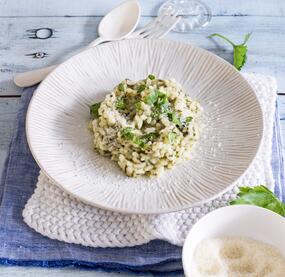 Spinatrisotto mit wenigen Zutaten