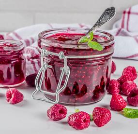 Himbeermarmelade mit Gelinggarantie