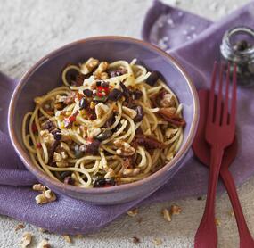Pikante Walnuss-Spaghetti