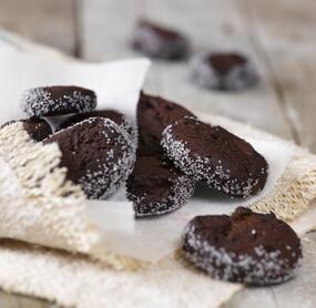 Schnelle Schokoladenplätzchen mit Frischkäse