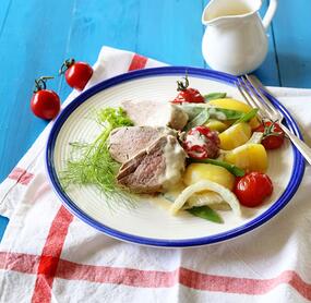 Schweinefilet mit Fenchelgemüse