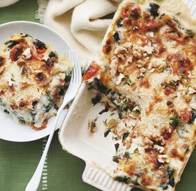 Spinat-Lasagne