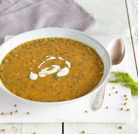 Ayurvedische Detox- Mungobohnensuppe