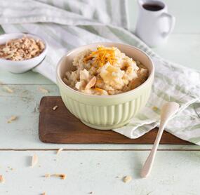 Hirsebrei mit Orangenzesten