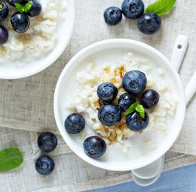 Milchreis mit Kokos- und Mandelmilch