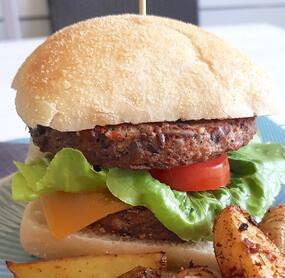 Vegane Burger-Patties aus Bohnen