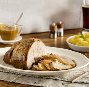 Schweinebraten mit Biersoße