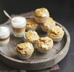 Weiße Schokoladen-Kaffee-Muffins
