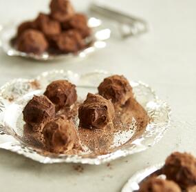 Schokopralinen mit Zimt