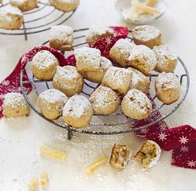 Stollenkonfekt mit Ingwer und Marzipan