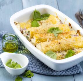 Cannelloni mit Ziegenkäse-Kräuter-Füllung
