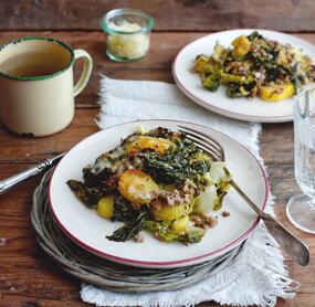 Kräftiger Wirsingauflauf