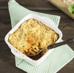 Mailänder Maccheroni-Auflauf mit Schnitzel