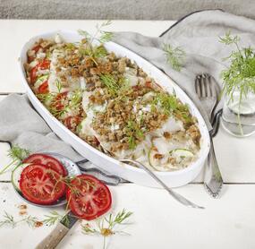 Zander-Gemüse-Auflauf