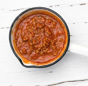 Bolognese mit Weißwein