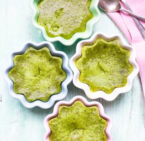 Gedämpfte Matcha-Küchlein