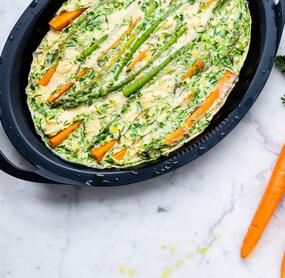 Karotten-Spargel-Omelett